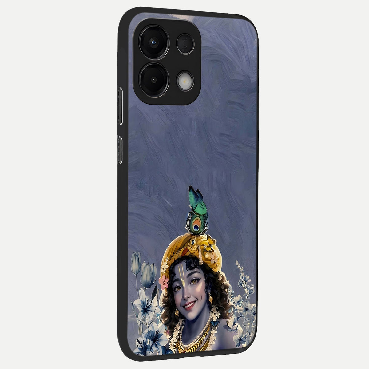  Lord Krishna back cover For Oppo K13 5G slim fit glass case with vibrant aesthetic design