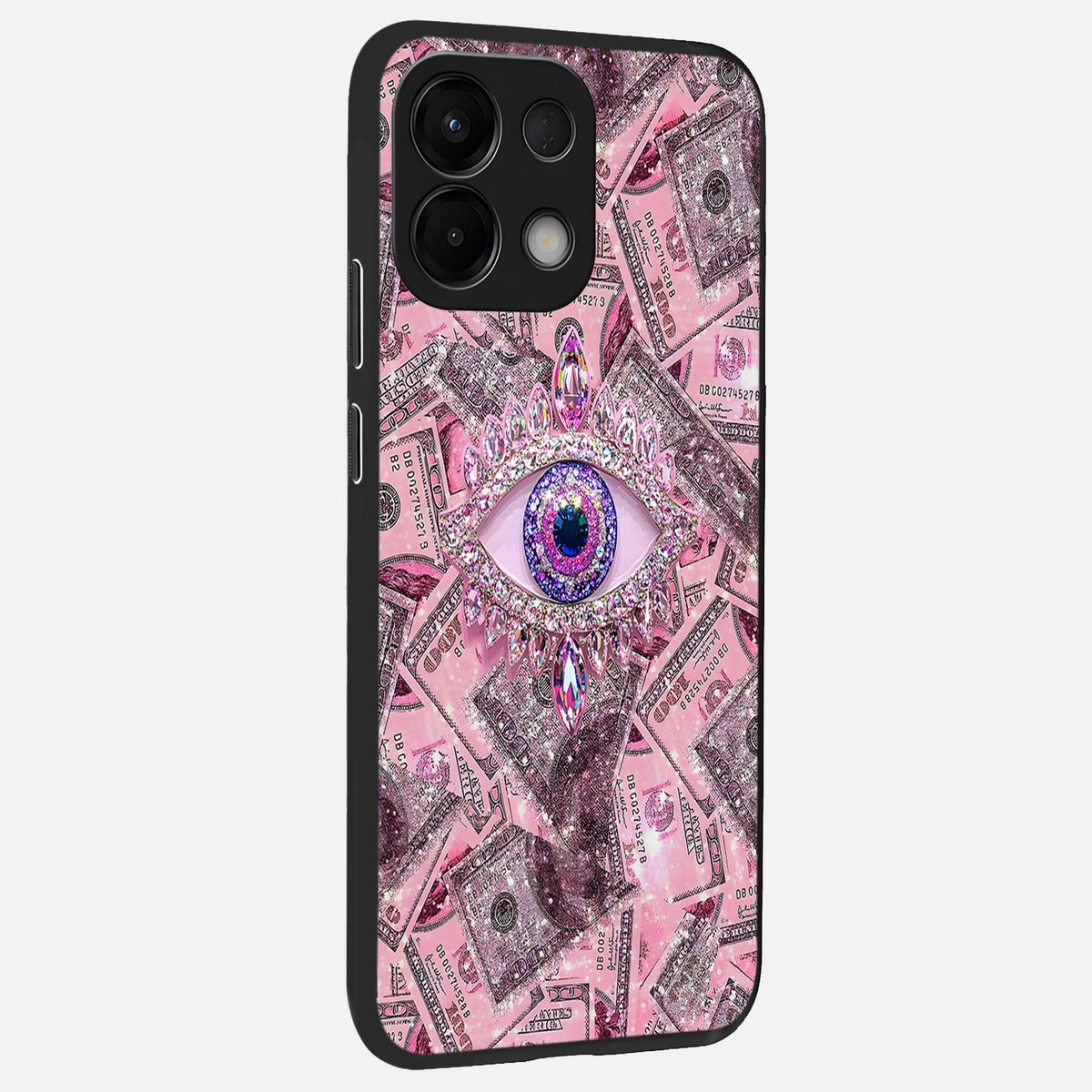  Money Eye Luxe back cover For Oppo K13 5G slim fit glass case with vibrant aesthetic design
