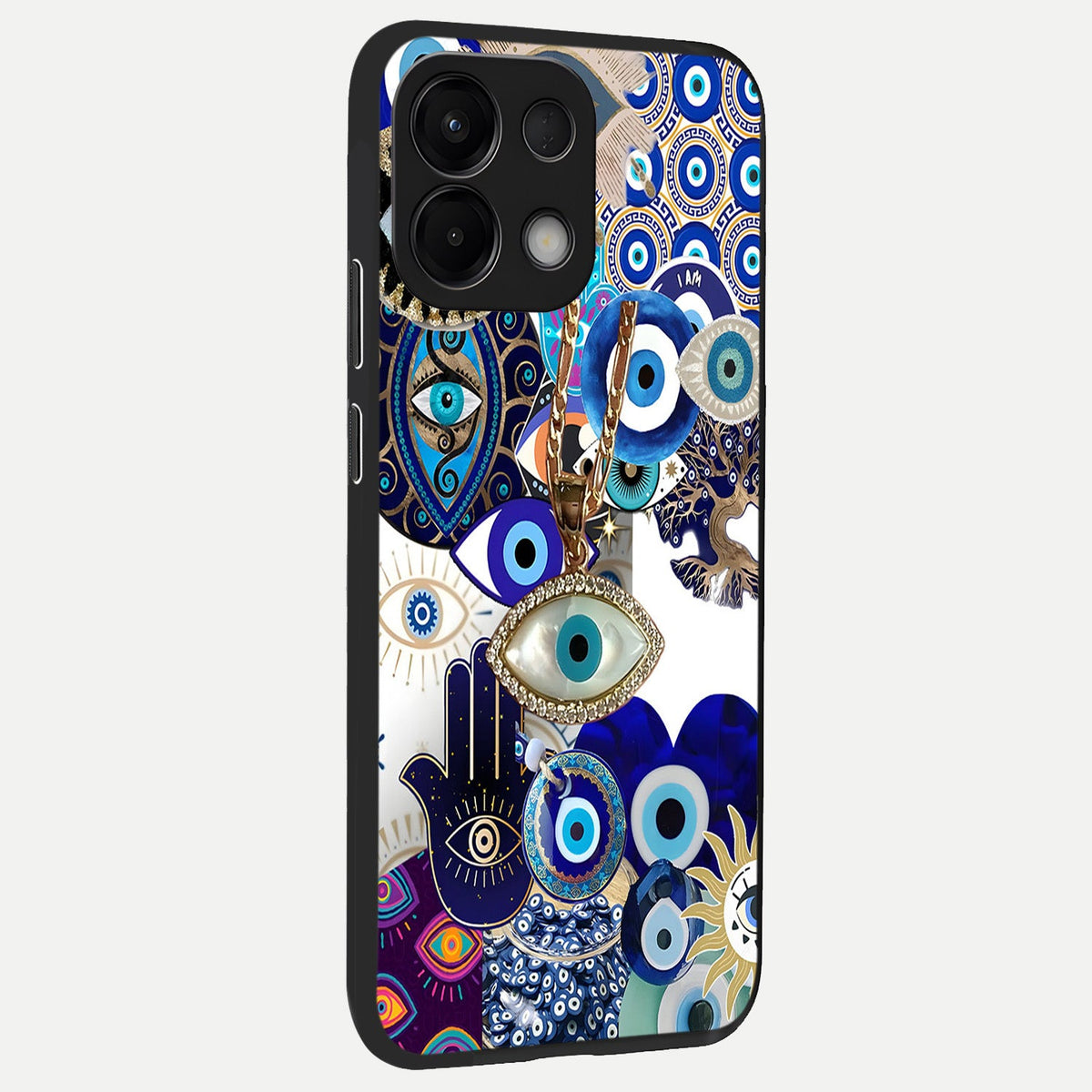  Mystic Charm Eye back cover For Oppo K13 5G slim fit glass case with vibrant aesthetic design