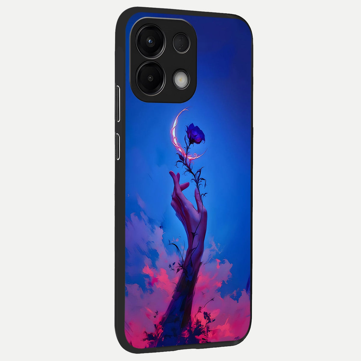  Mystic Hand back cover For Oppo K13 5G slim fit glass case with vibrant aesthetic design