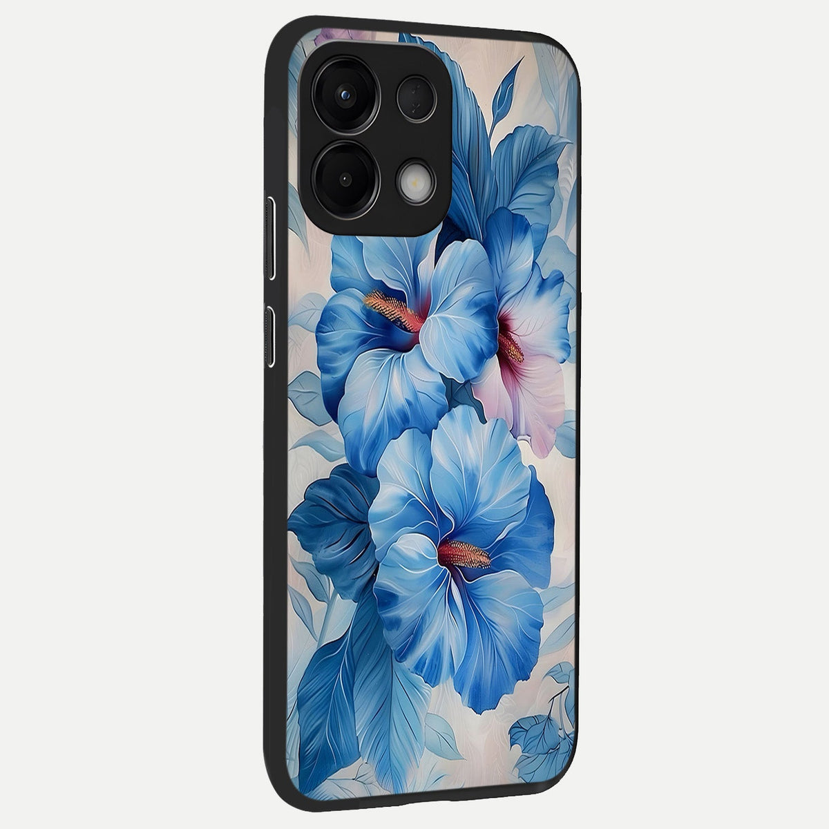  Ocean Hibiscus Grace back cover For Oppo K13 5G slim fit glass case with vibrant aesthetic design