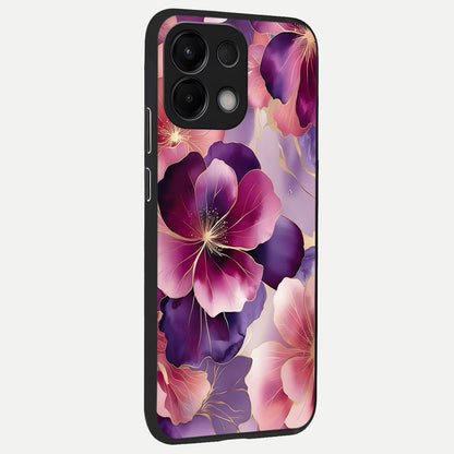  Pink Bouquet Florals back cover For Oppo K13 5G slim fit glass case with vibrant aesthetic design