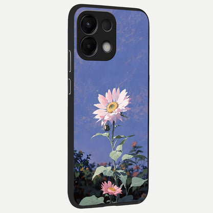  Pink Shells Outline back cover For Oppo K13 5G slim fit glass case with vibrant aesthetic design