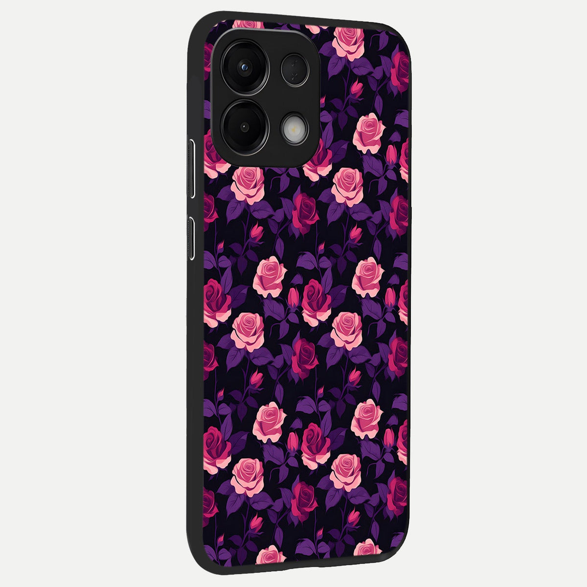  Rose Garden Twilight back cover For Oppo K13 5G slim fit glass case with vibrant aesthetic design