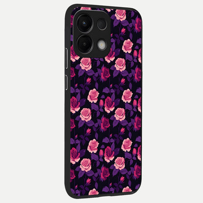  Rose Garden Twilight back cover For Oppo K13 5G slim fit glass case with vibrant aesthetic design