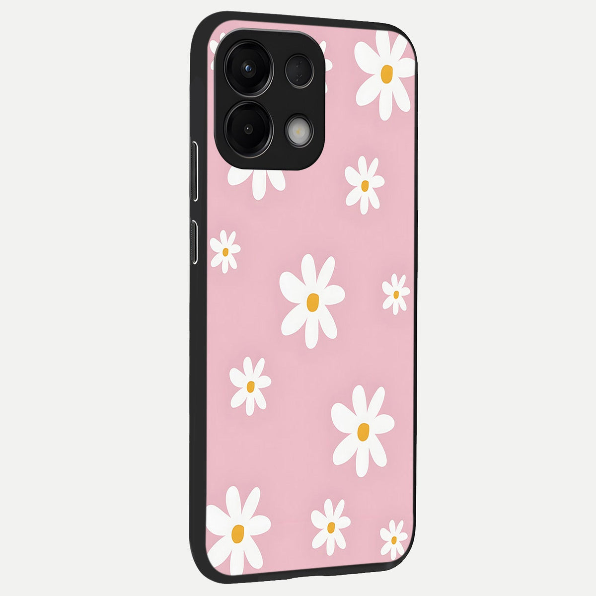  Soft Daisy Bliss back cover For Oppo K13 5G slim fit glass case with vibrant aesthetic design