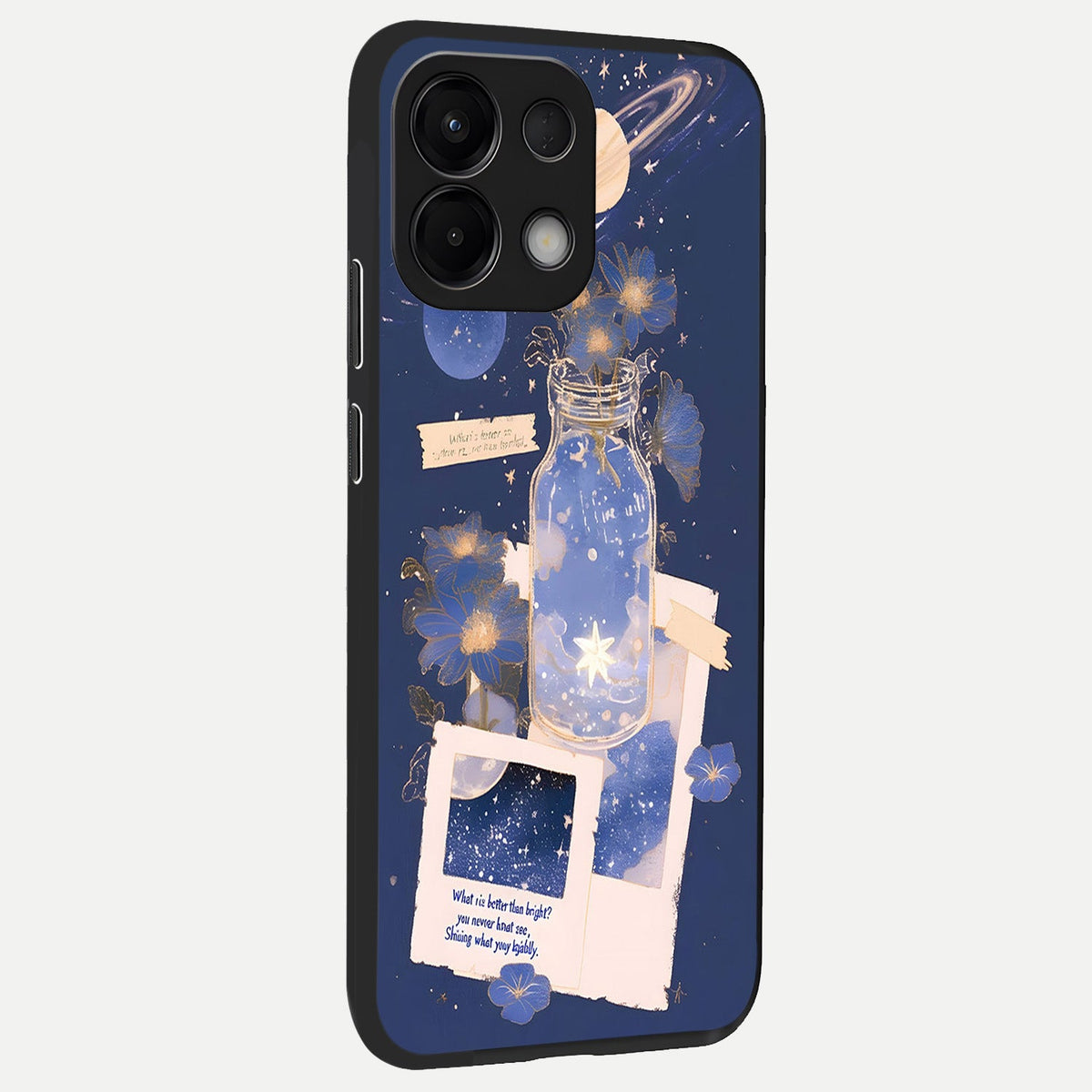  Starlit Cosmic Jar back cover For Oppo K13 5G slim fit glass case with vibrant aesthetic design