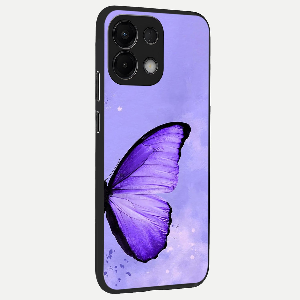  Violet Dream Wing back cover For Oppo K13 5G slim fit glass case with vibrant aesthetic design