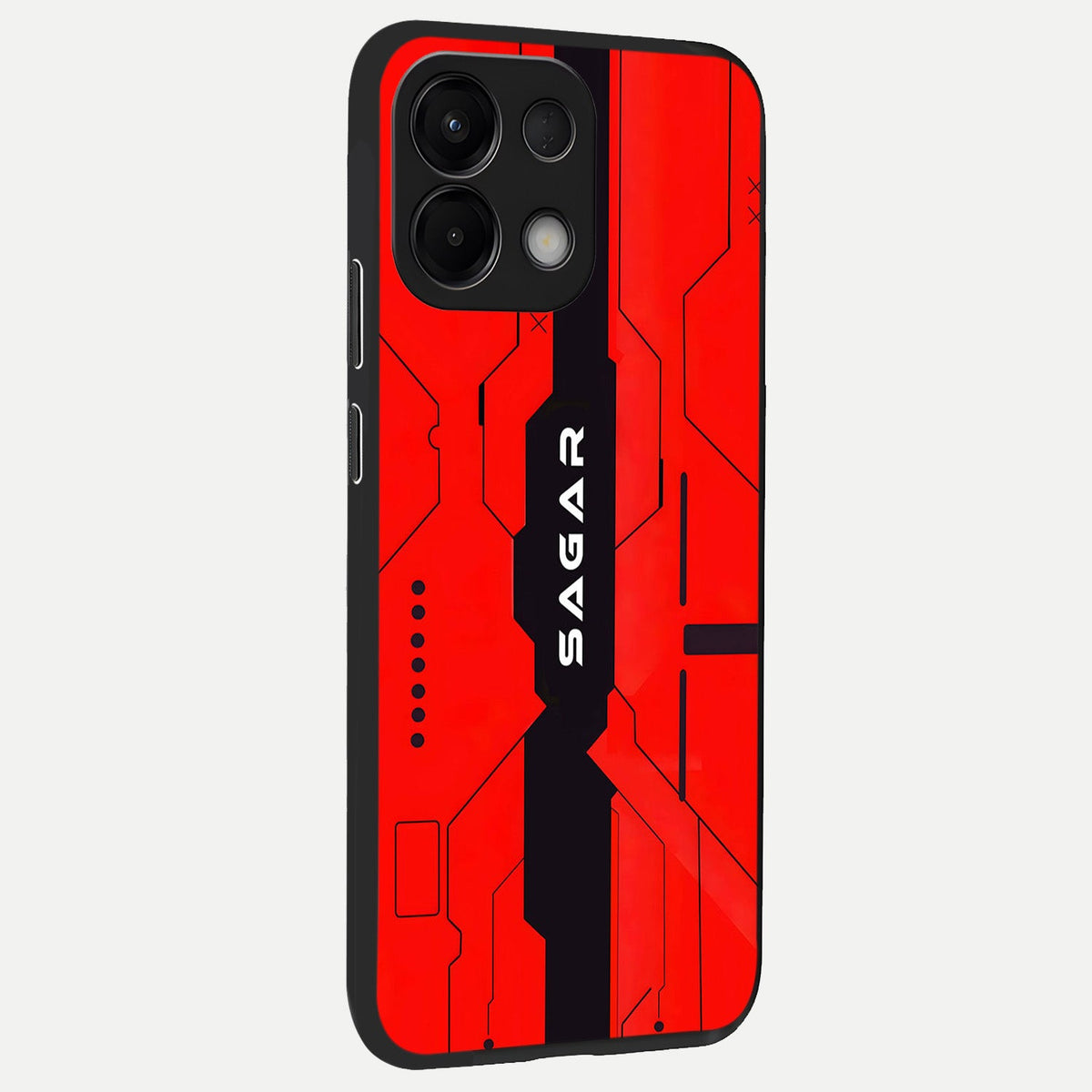  Voltage Rise CYBERPUNK Custom Name back cover For Oppo K13 5G slim fit personalized glass case with bold cyberpunk design