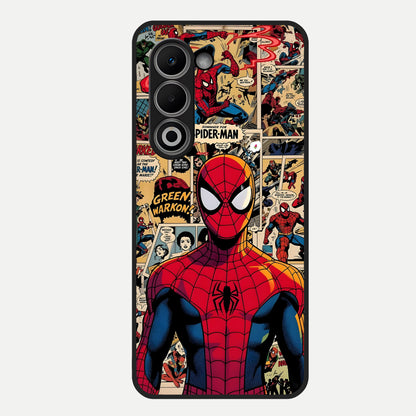  Aesthetic Spider Glass Case For Oppo A5 5G back cover – full design glossy printed glass finish