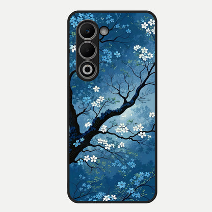  Blue Tree Serenity Glass Case For Oppo A5 5G back cover – full design glossy printed glass finish