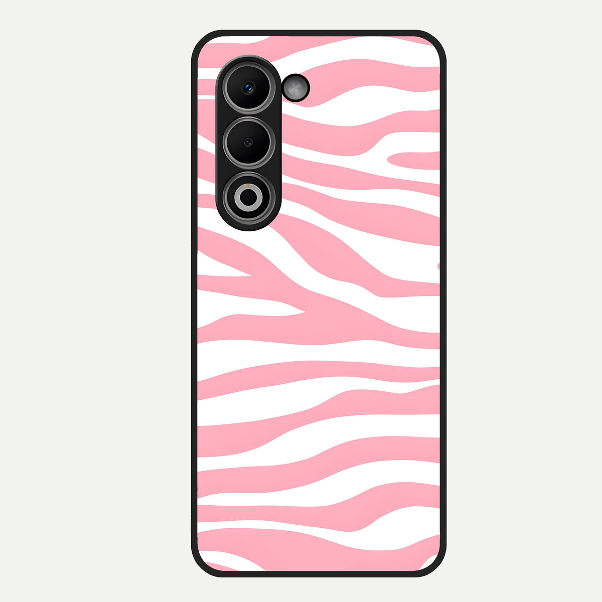  Blush Zebra Flow Glass Case For Oppo A5 5G back cover – full design glossy printed glass finish