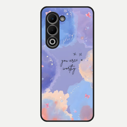  Celestial Cloud Magic Glass Case For Oppo A5 5G back cover – full design glossy printed glass finish