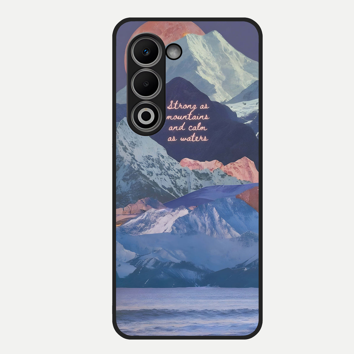  Celestial Mountain Calm Glass Case For Oppo A5 5G back cover – full design glossy printed glass finish