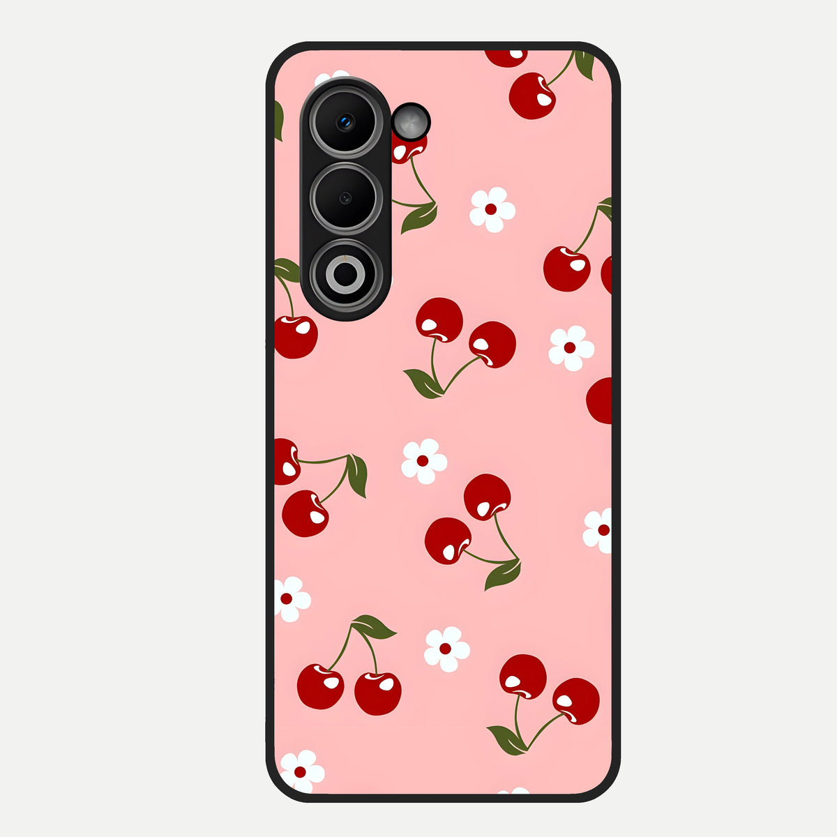  Cherry Love Mood Glass Case For Oppo A5 5G back cover – full design glossy printed glass finish