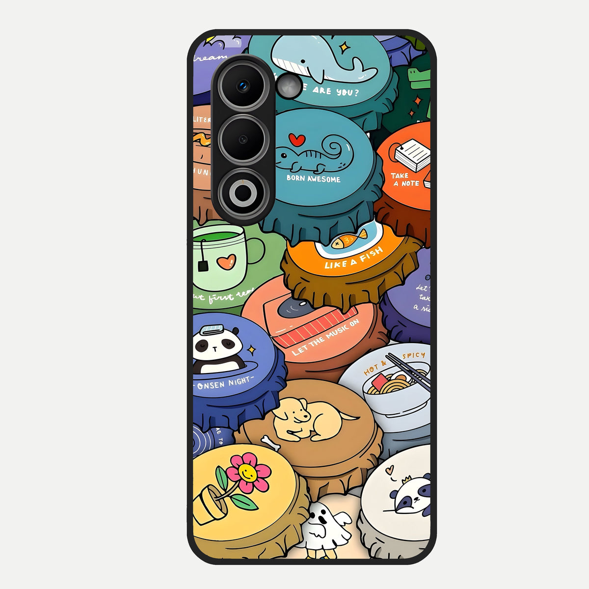  Coins Patterns Glass Case For Oppo A5 5G back cover – full design glossy printed glass finish