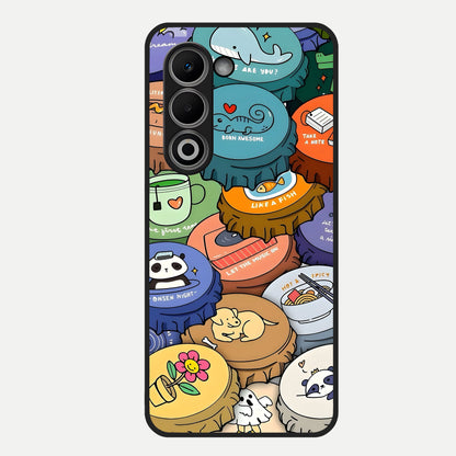  Coins Patterns Glass Case For Oppo A5 5G back cover – full design glossy printed glass finish