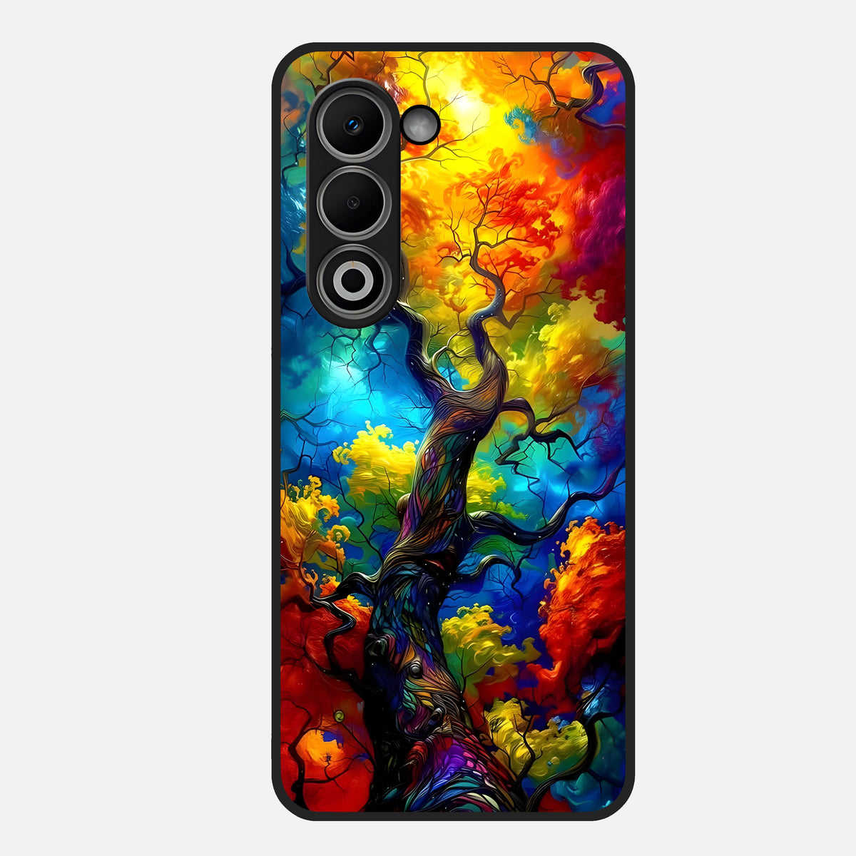  Colorful Soda Bottles Glass Case For Oppo A5 5G back cover – full design glossy printed glass finish