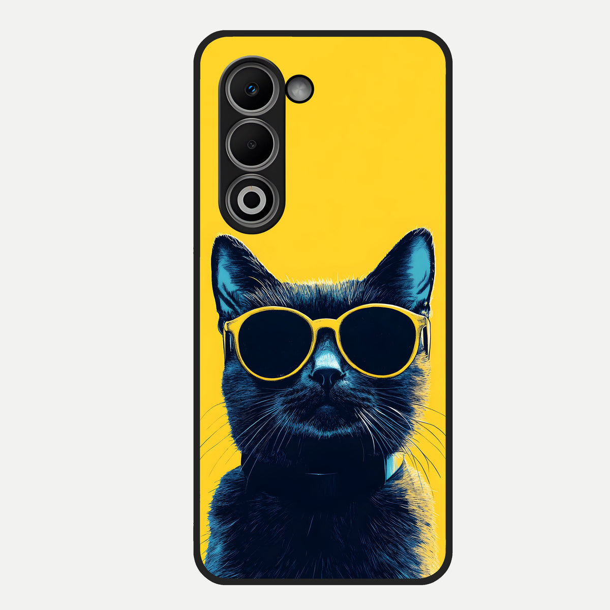  Cool Cat Vibes Glass Case For Oppo A5 5G back cover – full design glossy printed glass finish
