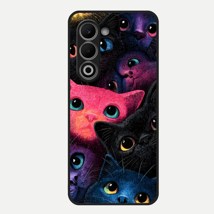  Cosmic Cats Dreams Glass Case For Oppo A5 5G back cover – full design glossy printed glass finish
