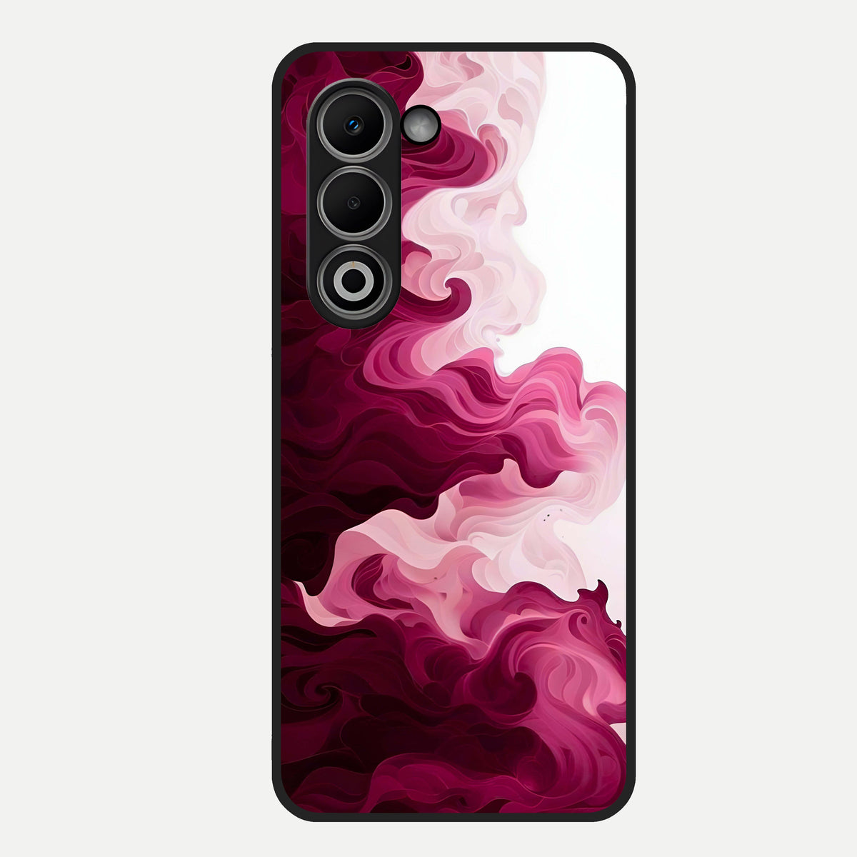  Crimson Wave Flow Glass Case For Oppo A5 5G back cover – full design glossy printed glass finish
