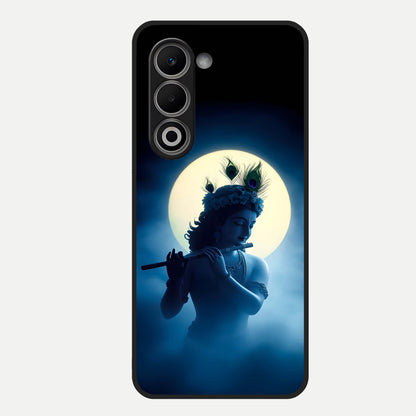  Divine Moon Flute Glass Case For Oppo A5 5G back cover – full design glossy printed glass finish