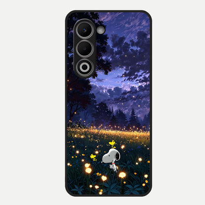  Firefly Meadow Magic Glass Case For Oppo A5 5G back cover – full design glossy printed glass finish