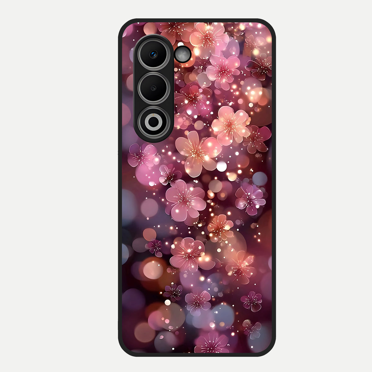  Glowing Petal Bliss Glass Case For Oppo A5 5G back cover – full design glossy printed glass finish