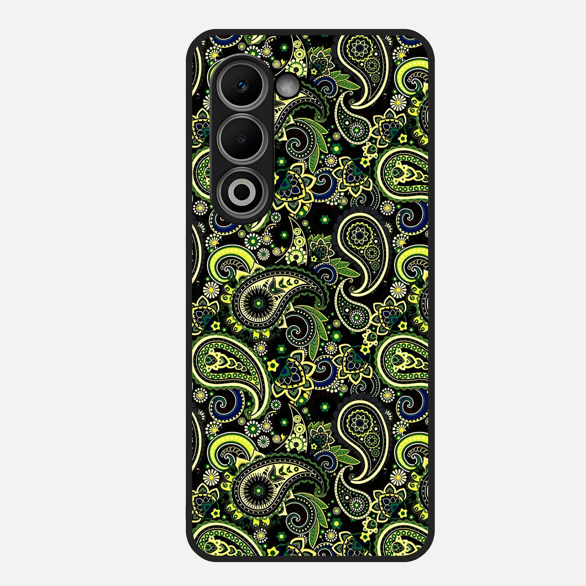  Green Lemon Glass Case For Oppo A5 5G back cover – full design glossy printed glass finish