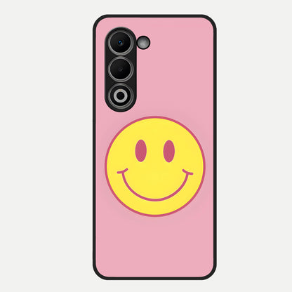  Happy Pink Mood Glass Case For Oppo A5 5G back cover – full design glossy printed glass finish
