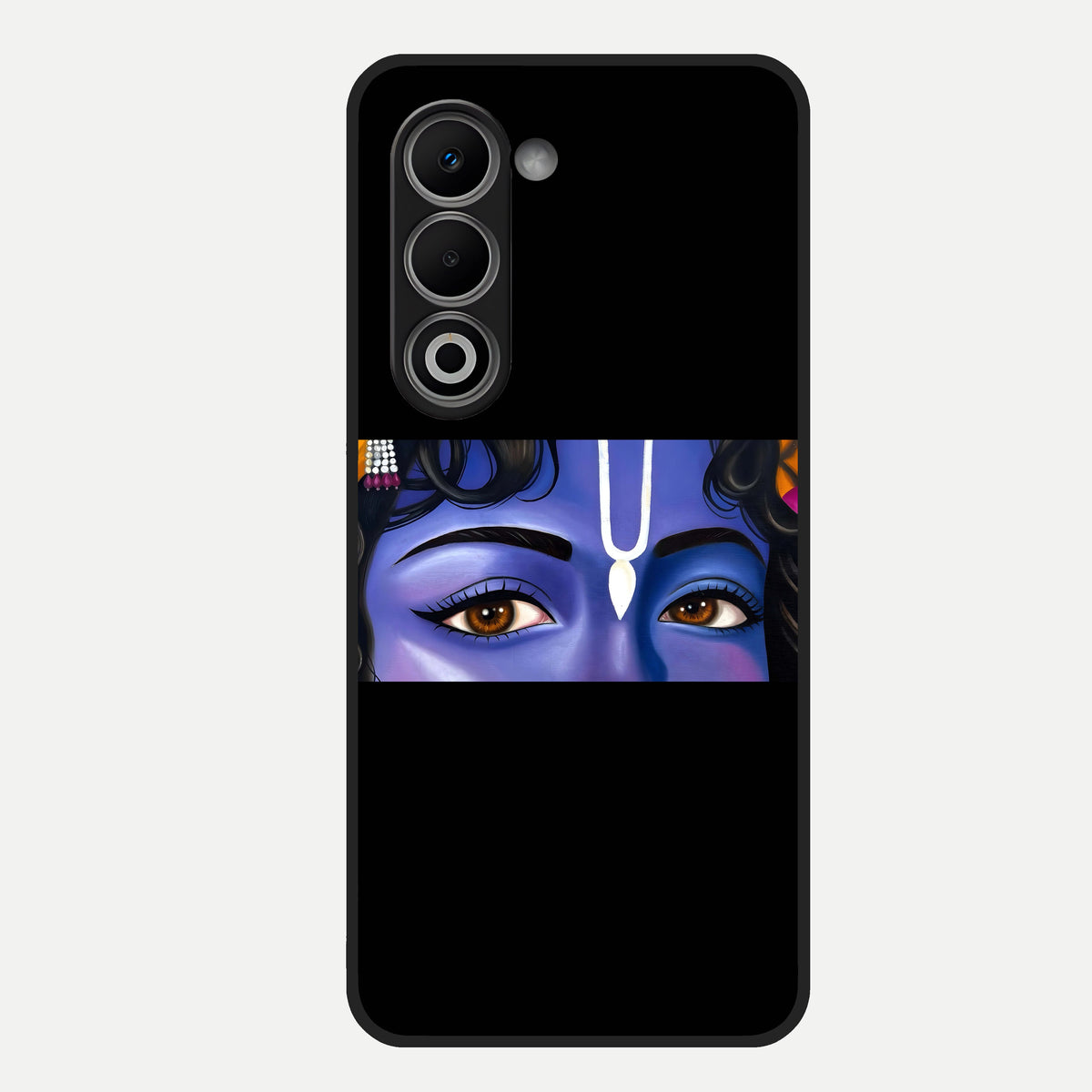  Krishna Eye Glass Case For Oppo A5 5G back cover – full design glossy printed glass finish