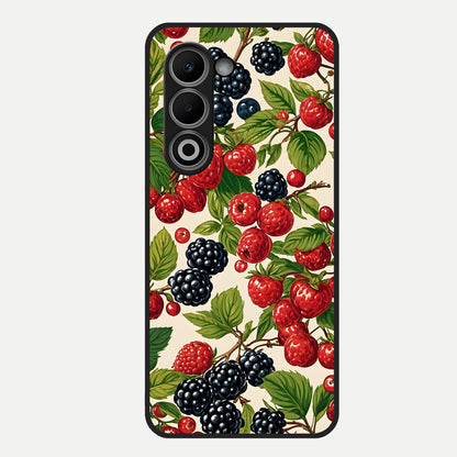  Mixed Berry Collage Glass Case For Oppo A5 5G back cover – full design glossy printed glass finish