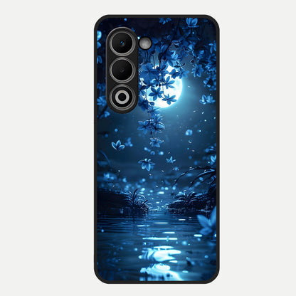  Moonlight Petal Dream Glass Case For Oppo A5 5G back cover – full design glossy printed glass finish