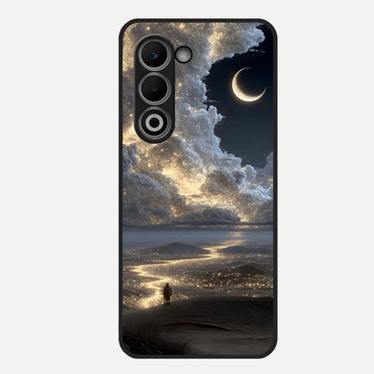  Moonlight Spark Path Glass Case For Oppo A5 5G back cover – full design glossy printed glass finish
