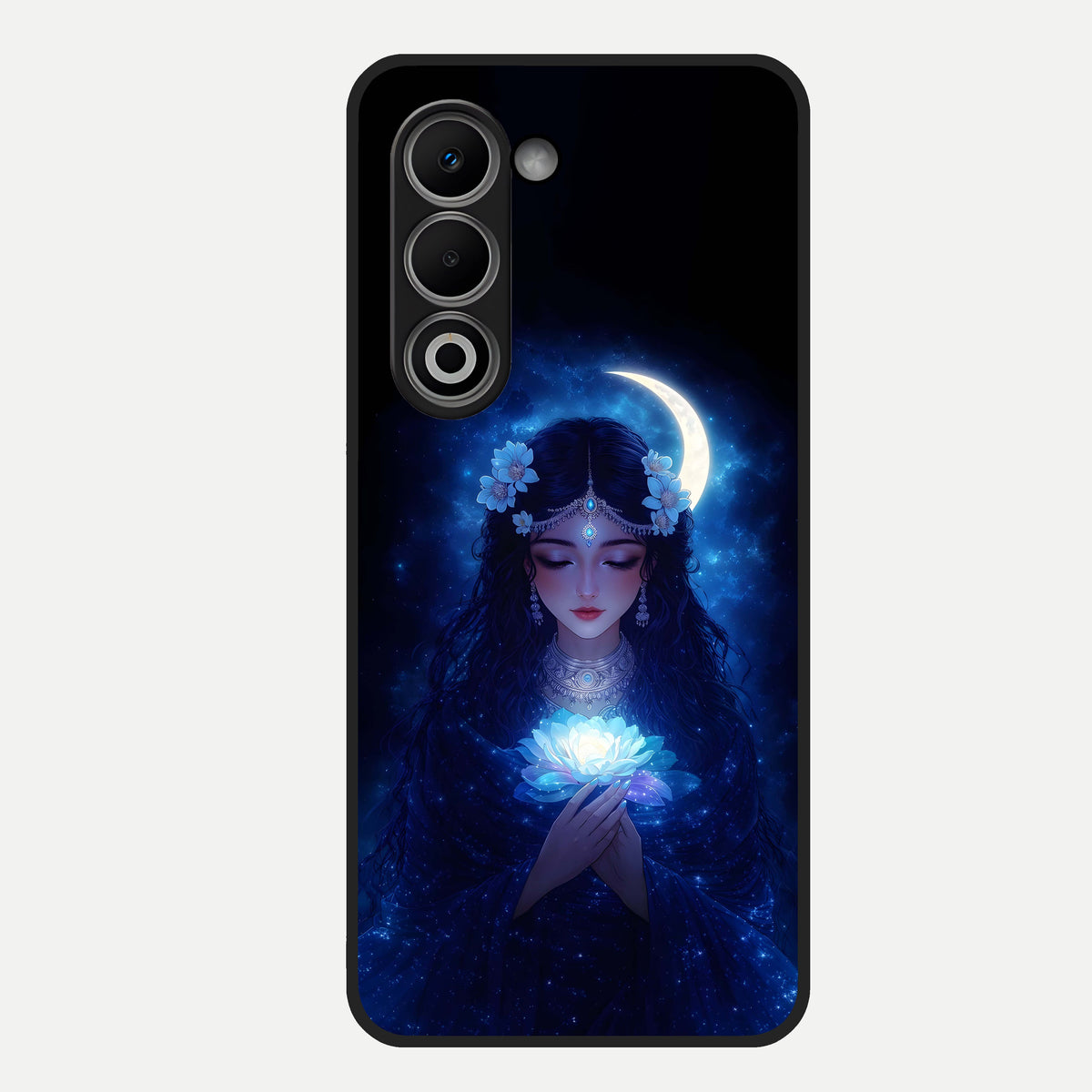 Mystic Moon Queen Glass Case For Oppo A5 5G back cover – full design glossy printed glass finish