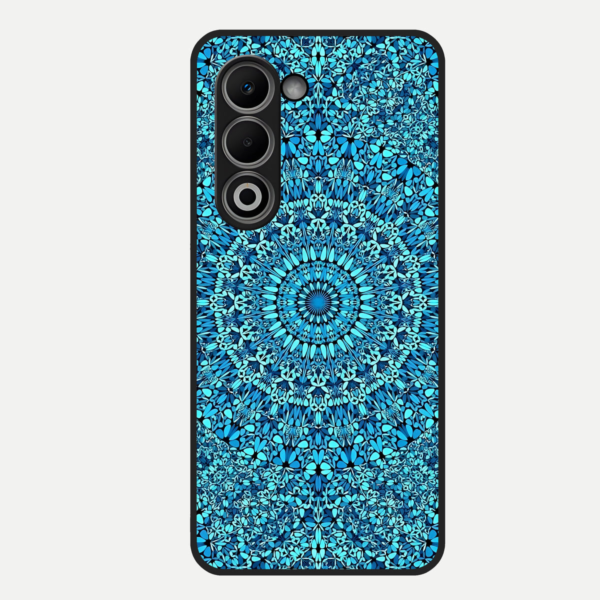  Ocean Bloom Mandala Glass Case For Oppo A5 5G back cover – full design glossy printed glass finish
