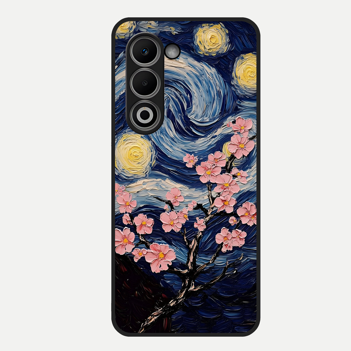  Van Gogh Scenery Glass Case For Oppo A5 5G back cover – full design glossy printed glass finish