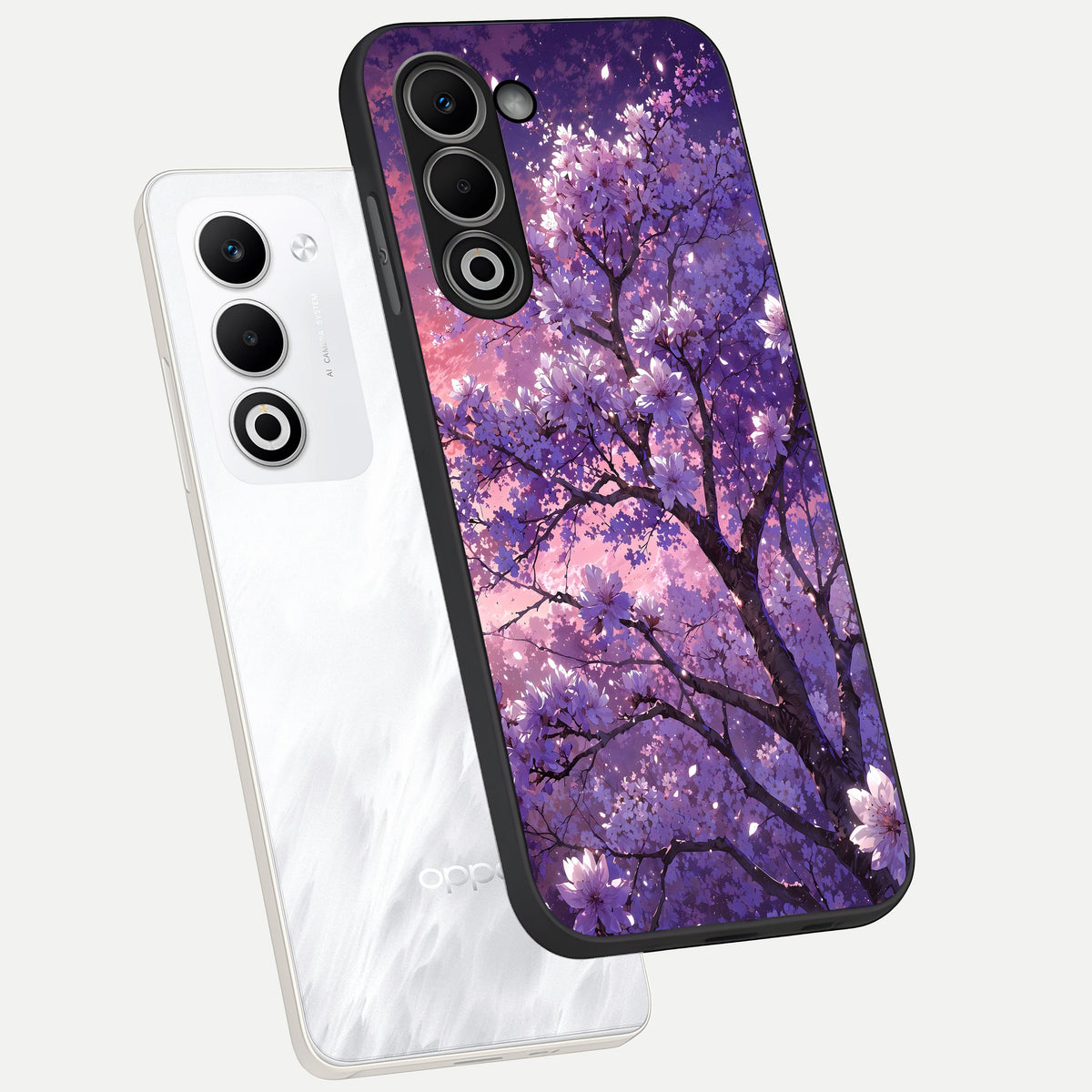  Blossom Tree phone case For Oppo A5 5G showing premium glass back cover with detailed artwork