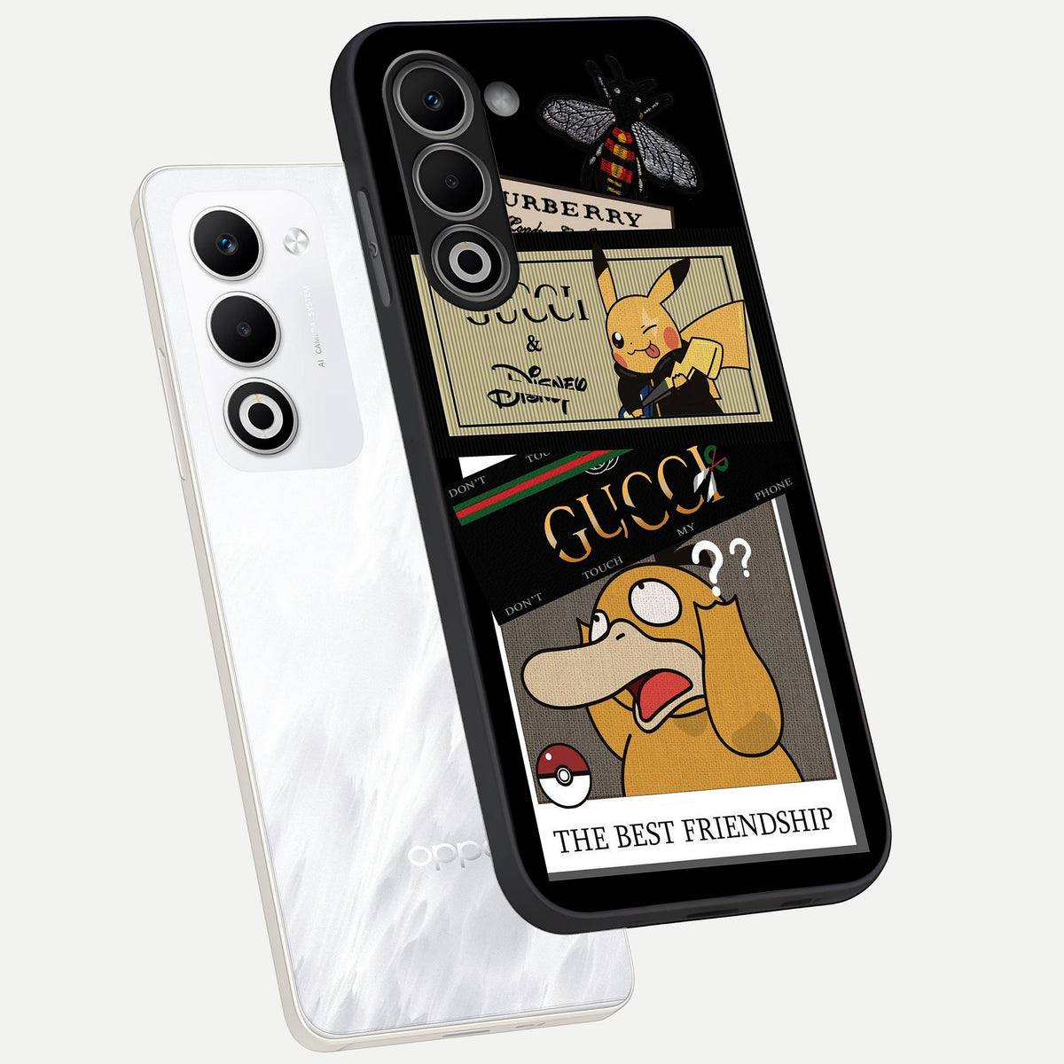  Cartoon Brand Play Mashup phone case For Oppo A5 5G showing premium glass back cover with detailed artwork