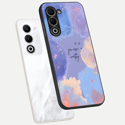  Celestial Cloud Magic phone case For Oppo A5 5G showing premium glass back cover with detailed artwork