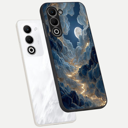  Celestial Cloud Road phone case For Oppo A5 5G showing premium glass back cover with detailed artwork