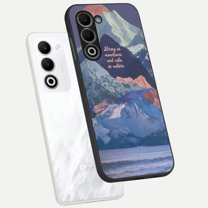  Celestial Mountain Calm phone case For Oppo A5 5G showing premium glass back cover with detailed artwork