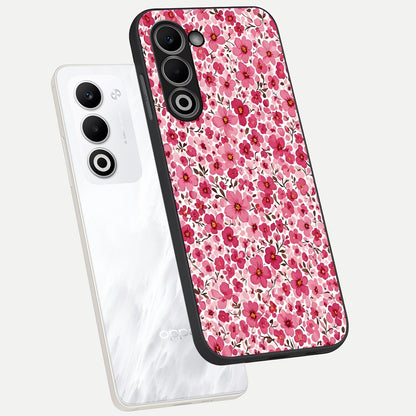  Cherry Blossom Charm phone case For Oppo A5 5G showing premium glass back cover with detailed artwork