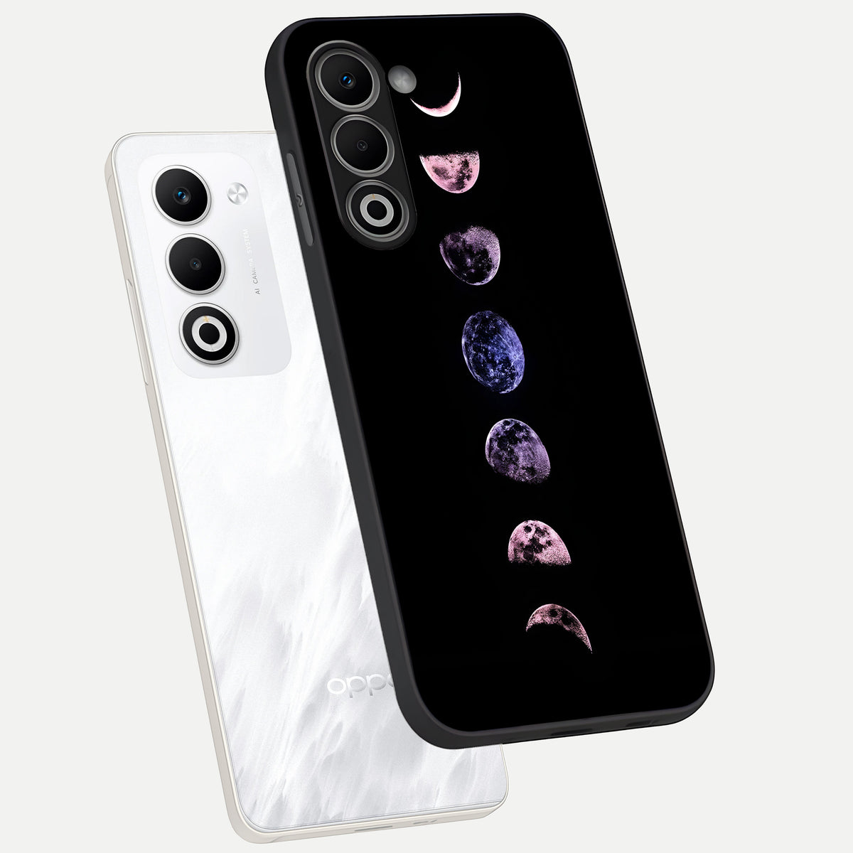  Crimson All Planets phone case For Oppo A5 5G showing premium glass back cover with detailed artwork