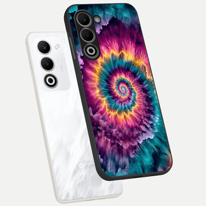  Galactic Spiral Burst phone case For Oppo A5 5G showing premium glass back cover with detailed artwork