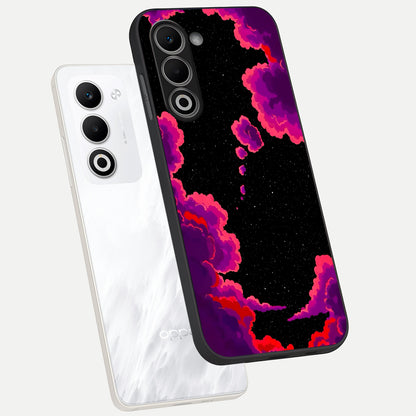  Galaxy Dream Frame phone case For Oppo A5 5G showing premium glass back cover with detailed artwork