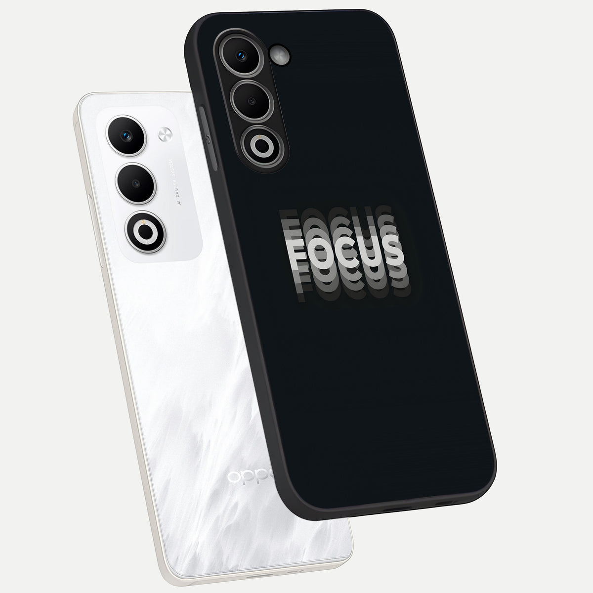 Mono Focus Vision phone case For Oppo A5 5G showing premium glass back cover with detailed artwork