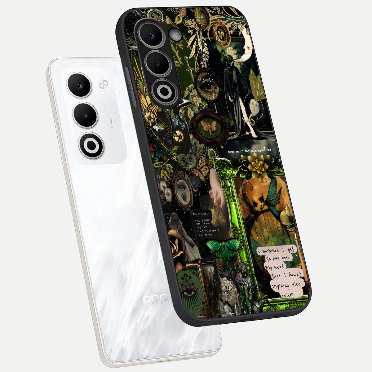  Mystic Woods Secret phone case For Oppo A5 5G showing premium glass back cover with detailed artwork