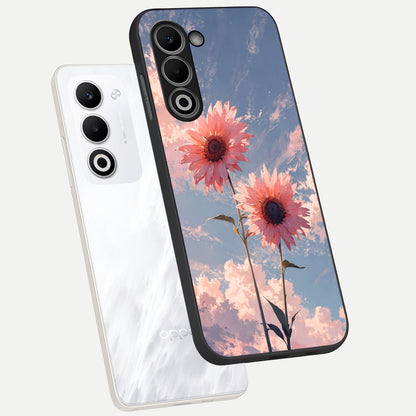  Sun Moon Balance phone case For Oppo A5 5G showing premium glass back cover with detailed artwork