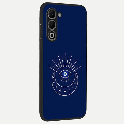  Blue Evil Eye back cover For Oppo A5 5G slim fit glass case with vibrant aesthetic design